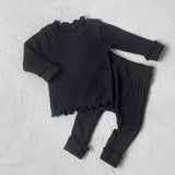  MQTIME  -  New Autumn Korean Style Newborn Baby Girl Clothes Suit Long Sleeved Cotton T-shirt+Pants Infant Baby Girls Pajamas Set