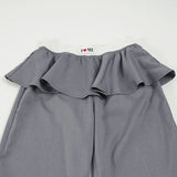 MQTIME  -  Vintage Commute Fake Two Piece Folded Lace Splicing Design Skirt Women's Pant Elegant Versatile Western Pant Ropa Mujer