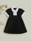 MQTIME  -  Toddler Girl Floral Print Sleeveless Ruffle Hem Dress Children Summer Party Dress with Bow Tie Back Detail