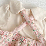 MQTIME  -  Winter Newborn Baby Girls Clothing Suit Printed Cardigan Sleeveless Jumpsuit T-shirt Infant Baby Girl Thicken Warm Clothes Set