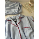 MQTIME  -   Korean Popular Pajamas Homewear Two-piece Women's Pajamas Home Set Female Pijama New Spring Autumn Long Sleeve Sleepwear