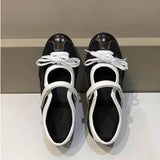 MQTIME  -  New Womens Mary Jane Shoes Exquisite French Casual Shoes for Woman Fashion Genuine Leather Sneakers Designer Shoes Zapatos Mujer