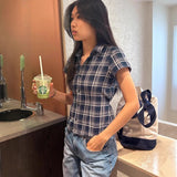  MQTIME  -  New Plaid Shirt Shirt Loose Women's Clothing