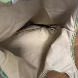 MQTIME  -  Creative Green Plush Bag Embroidered Lamb Wool Daily Storage Bag Embroidered Shoulder Handbag