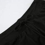 MQTIME  -  Women's Low Waist Drawstring Shorts Slim Fit Casual Knit Pants Sporty Bottoms for All Seasons, Comfortable Home Wear