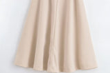 MQTIME  -  Halter Dress With Belt for Women Backless V Neck Women's Midi Dress With Adjustable Tie Belt Female Party Dresses
