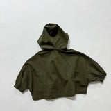  MQTIME  -  Autumn New Children Hooded Windbreaker Solid Boys Dolman Sleeve Zipper Jacket Fashion Girls Loose Coat Cotton Kids Clothes