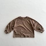  MQTIME  -  Autumn New Children Long Sleeve T Shirts Solid Boys Girls Casual Tee Kids Bottoming Shirts Toddler Cotton Tops Baby Clothes