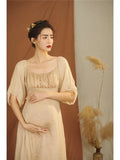 MQTIME  -  Women Photography Props Maternity Dresses Elegant Vintage Pregnancy Pregant Dress Studio Shoot Photoshoot Photo Clothes