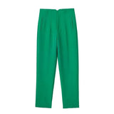 MQTIME  -  Fashion Office Wear High waist Pants for Women Formal Pants Office outfits Pencil Trousers Black Pink White Ladies Pants