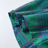 MQTIME  -  Summer Formal Plaid Suit  Boys 2Pcs Short Sleeve Shirt & Suspender Shorts Set Kids Clothes Gentleman Christmas Outfit
