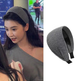 MQTIME  -  New Solid Widen Knitting Hairband For Women Sweet Outside Hair Ornament Headband Fashion Hair Hoops Hair Band Hair Accessories