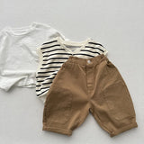 MQTIME  -  Autumn New Children Cargo Pants Solid Boys Vintage Casual Pants Girls Harem Pants Cotton Baby Pocket Trousers Kids Clothes