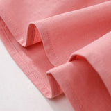 MQTIME  -  Summer Girls Soft Linen Ruffle Dress New Children's Puff Sleeve Casual Loose Cotton And Linen Gather Dresses TZ255