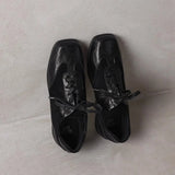 MQTIME  -  New Retro Women's Shoes Exquisite Square Head Casual Shoes for Woman Fashion Classic Lace Sneakers Designer Shoes Zapatos Mujer