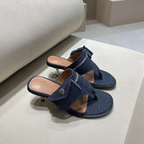 MQTIME  -  Round Toe Flip-flops Shoes New Fashion Casual Women's Slippers