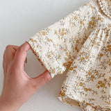 MQTIME  -  New Spring Baby Bodysuit Cute Infant Girls Doll Collar Flowers Jumpsuit Toddler Loose One Piece