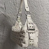 MQTIME  -  Retro Niche Design Rivet Decoration Armpit Bag Women's Simple Commuting Versatile Shoulder Bag Fashion Stylish Crossbody Bag