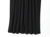 MQTIME  -  Women Mesh Splice Long Dresses Spring Summer Female Chic French Elegant Stand Collar Zip Sleeveless Vest Dress Lady Party Dress