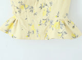 MQTIME  -  Chic Elegant Corset Top Backless Short Cami Tops New Summer Fashion Floral Printed Sexy Party Night Tops