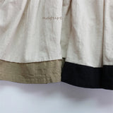  MQTIME  -  New Autumn Baby Girls Cotton Linen Dress Long Sleeve Children Korean Style Casual Dresses