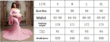MQTIME  -  New Mercerized cotton Maternity Photography Props Long Dress Cute Pregnancy Dresses Elegence Pregnant Women Red For Photo Shoot