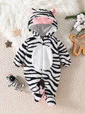 MQTIME  -  Adorable Toddler Hooded  Stylish Halloween Tiger Outfit Cozy Long Sleeve Playsuit Costume for Babies
