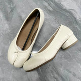MQTIME  -  Spring Autumn Vintage Split Toe Tabi Women Ballet Flats Fashion Soft Walking Loafers Casual Gilrs Lazy Chic Shoes