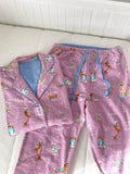 MQTIME  -  Floral Print Cotton Pajamas Long Sve Women's Home Clothes Set Spring Autumn Large Size Sweet Sle Spwear Ensemble
