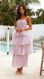 MQTIME  -  Summer New Sexy Strapless Women Cake Dress Simple Solid Color Female Banquet Party Dresses