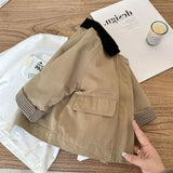 MQTIME  -  Kids Windbreaker New Spring Autumn Fashion Korean Casual Baggy Simple Style
