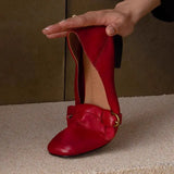 MQTIME  -  Fashion Women Shoes Retro Luxury Genuine Leather Low Heels for Woman Exquisite Shallow Casual Shoes Designer Shoes Zapatos Mujer