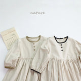  MQTIME  -  New Autumn Baby Girls Cotton Linen Dress Long Sleeve Children Korean Style Casual Dresses