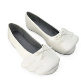 MQTIME  -  Y2K Wings Shaped Round Toe Flat Shoes Women Sweet Mini Bow Decor Slip On Unique Designer Casual Ballet Flats Woman
