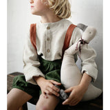  MQTIME  -  Casual Daily Cotton And Linen Children's Shirt Autumn New Retro Mori Buttons Long-Sleeved Shirts Boys And Girls Clothing