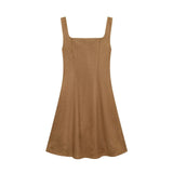  MQTIME  -  Women Short Dress 2026 Spring Summer New Sleeveless Mini Dress Backless Simple Elegant Woman Casual Party Dresses