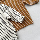  MQTIME  -  Autumn New Children Long Sleeve T Shirts Girls Bottoming Shirt Boys Casual Striped Tee Baby Cotton O-neck Tops Kids Clothes
