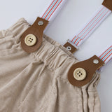 MQTIME  -  Baby Boy Bow Formal Romper Clothes Suits Infant Gentleman Party Suit Soft Cotton Jumpsuit Newborn Suspender Pants Toddler Set