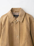  MQTIME  -  Women Suede Leather Jacket New Autumn Winter Fashion Long Sleeve Zipper  Coat Chic Female High Street Lapel Outerwear
