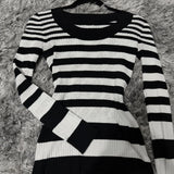 MQTIME  -  Casual Soft Gothic Woman Fashion Y2K Clothing Vintage Aesthetic Punk Sweater Chic emo Classic Knitwear Harajuku Long Sleeve Tops