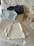  MQTIME  -  Autumn New Children Long Sleeve T Shirts Boys Girls Solid Tees Baby Cotton Shirts Infant Casual Tops Kids Clothes
