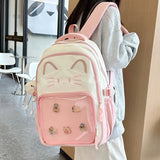 MQTIME  -  Adorable  Bapa for Middle School Girls High Aesthetic Durable Nylon Waterproof Large Capaci School Bag Cartoon Design
