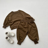  MQTIME  -  Autumn New Children Sweatshirt Solid Boys Girls Long Sleeve Vintage Pullover Kids Casual Sweatshirt Cotton Baby Clothes