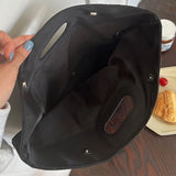 Mqtime Black Color Shoulder Bags Nylon Waterproof Handbag Women's Crossbody Bags Big Capacity Tote Fashion Design School Messenger Bags