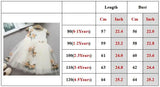 MQTIME  -  Elegant Kid Girl Dress Embroidery Flower Lace Ball Gown Princess Dress Wedding Costume Sleeveless Children Clothing Baby A1145