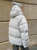 MQTIME  -  Fall Winter Solid Hooded Thick Warm Loose Bread Down Coat For Women Casual Coats Highstreet Feather Parkas Outerwear Lady 2024