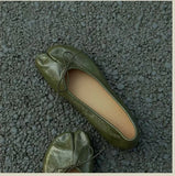  MQTIME  -  New Peep Toe Tabi Flats Ballet Flat Shoes Women Spring Autumn Slip On Lady Design Fashion Woman Split Toe Shoes Lady Shoes A0064
