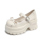 MQTIME  -  New Women Mary Jane Shoes Fashion Bow Platform Casual Shoes for Woman Exquisite Round Head Sneakers Designer Shoes Zapatos Mujer