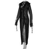  MQTIME  -  2026 Spring New Women's Sexy Tether V-Neck Split Dress Women