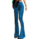  MQTIME  -  Flare Yoga Pants For Women - Soft High Waist Bootcut Leggings Tall & Long Leopard Flared Pants